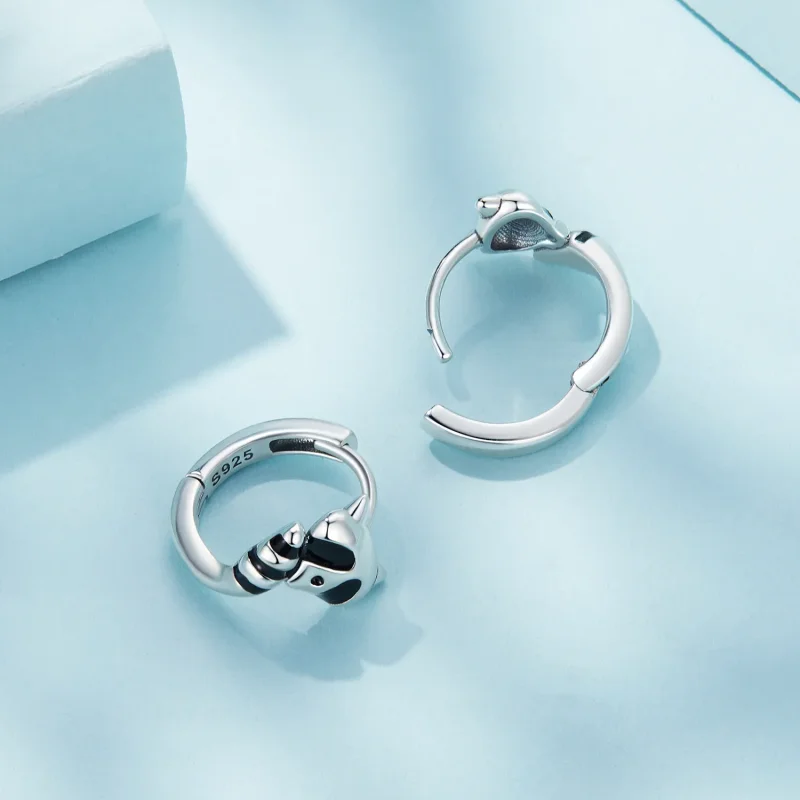 (slika za) Uhani v obliki rakuna v obliki pandore - SCE1603 - Ogled 4