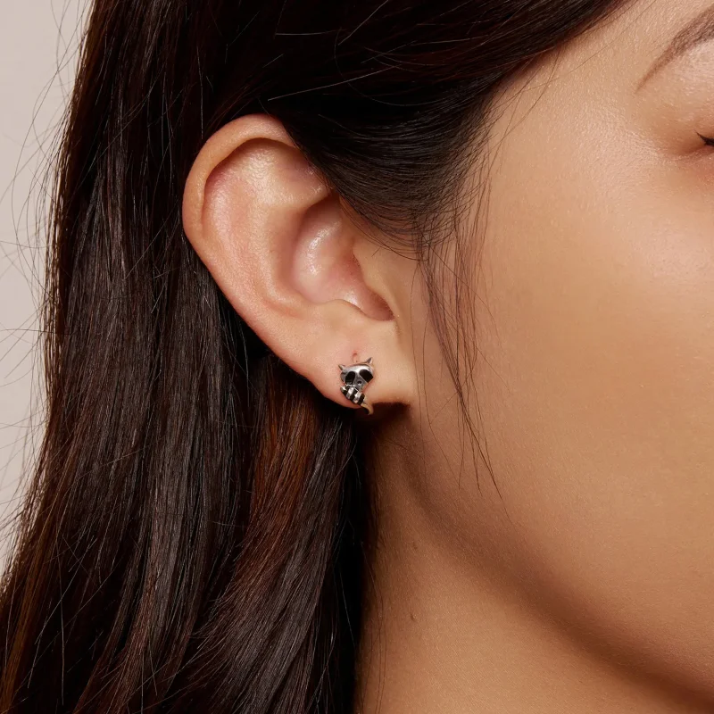 (slika za) Uhani v obliki rakuna v obliki pandore - SCE1603 - Ogled 6