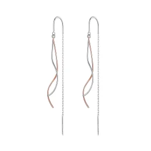 (slika za) Viseči uhani z resicami v stilu Pandora - SCE1600