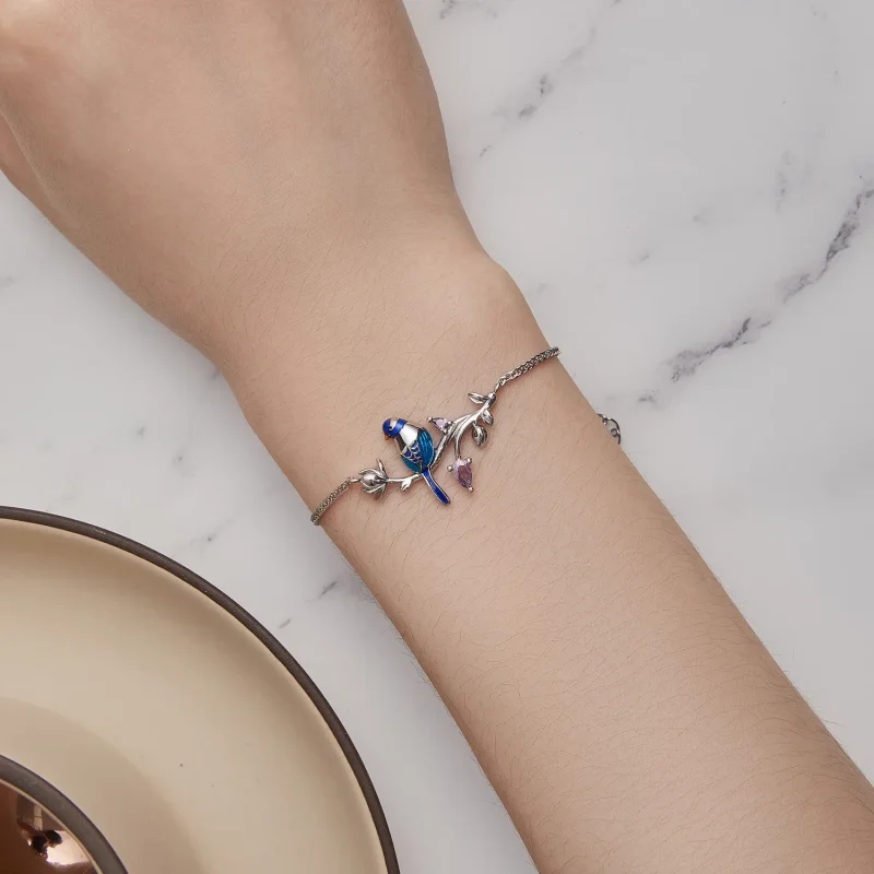 (slika za) Zapestnica Kingfisher v stilu Pandora - BSB127 - Ogled 6