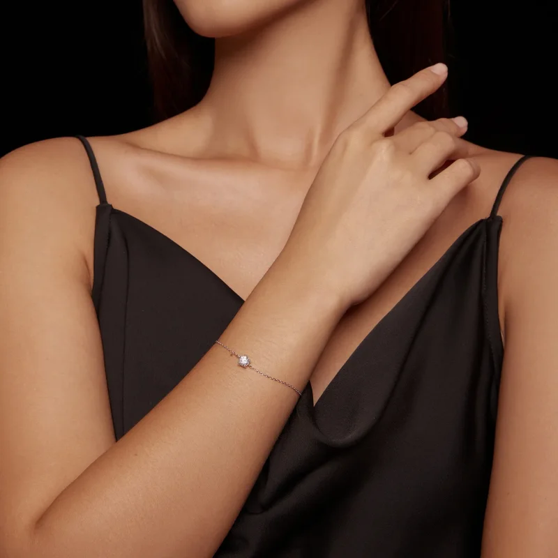 (slika za) Zapestnica Pandora Style Sparkle Moissanite - MSB001 - Ogled 6