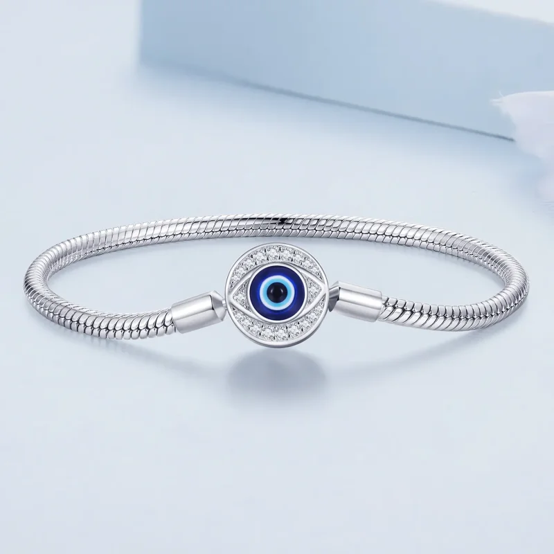 (slika za) Zapestnica z verižico Pandora Style Devil Eye Basics - BSB122 - Ogled 2