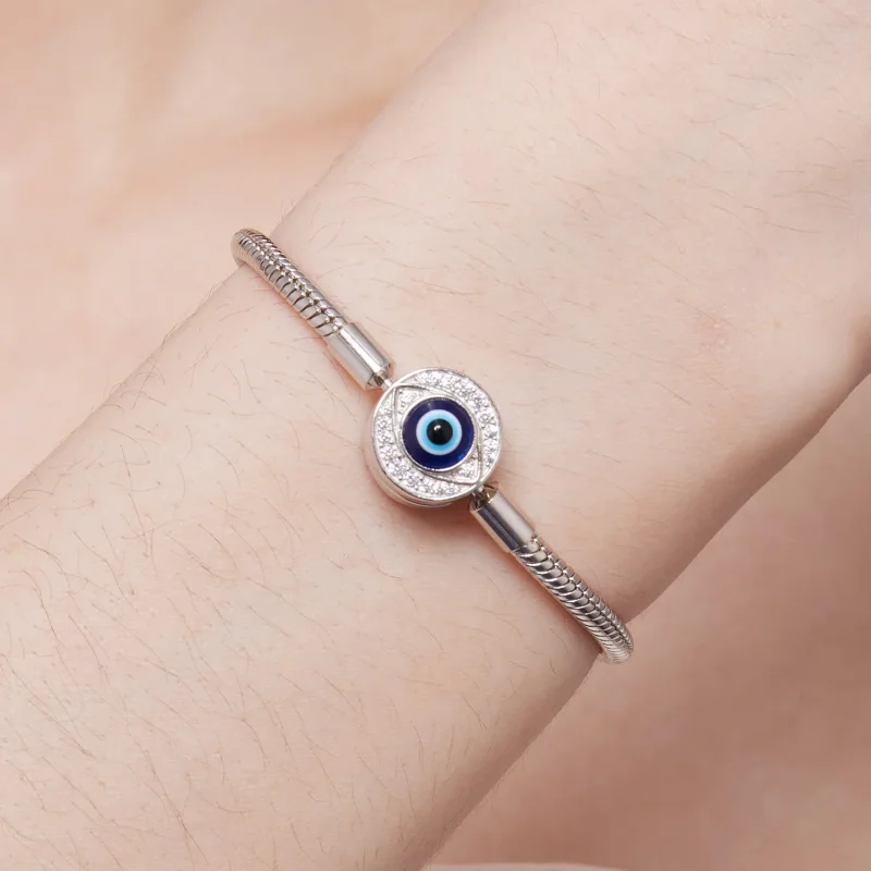 (slika za) Zapestnica z verižico Pandora Style Devil Eye Basics - BSB122 - Ogled 5