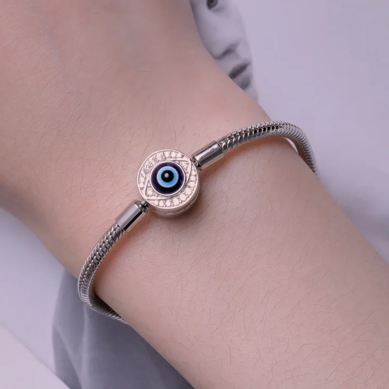 (slika za) Zapestnica z verižico Pandora Style Devil Eye Basics - BSB122 - Ogled 7