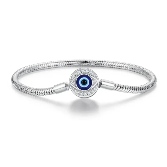 (slika za) Zapestnica z verižico Pandora Style Devil Eye Basics - BSB122