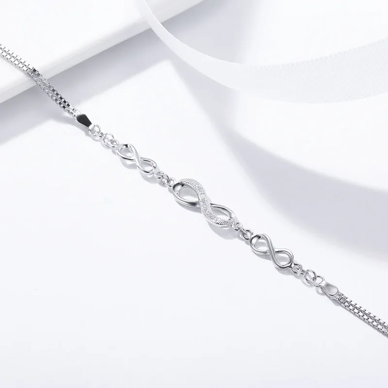 (slika za) Drsna zapestnica Pandora Style Silver Endless Elegance - SCB037 - Ogled 4