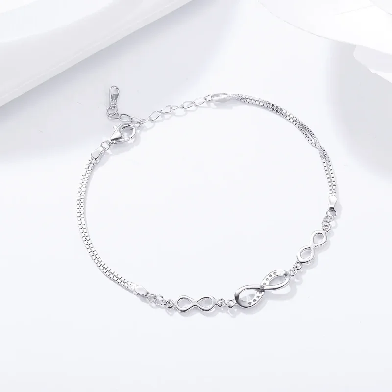 (slika za) Drsna zapestnica Pandora Style Silver Endless Elegance - SCB037 - Ogled 5