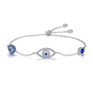 (slika za) Drsna zapestnica Pandora Style Silver Guardian Eye Chain - SCB089
