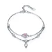 Drsna zapestnica z verižico v slogu Pandora Sweet Heart – SCB090 Drsna zapestnica z verižico v slogu Pandora Sweet Heart – SCB090