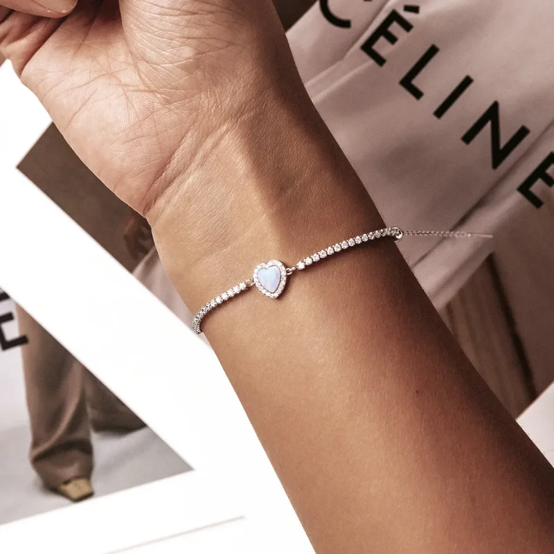 (slika za) Ljubezenska zapestnica Pandora Style Opal - BSB086 - Ogled 3