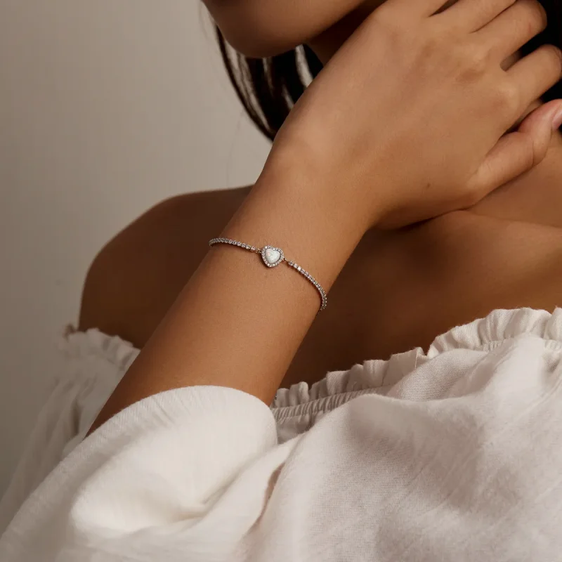 (slika za) Ljubezenska zapestnica Pandora Style Opal - BSB086 - Ogled 8