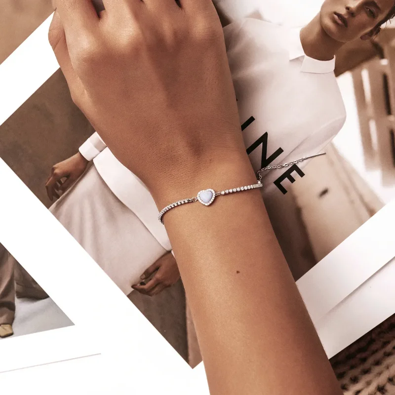 (slika za) Ljubezenska zapestnica Pandora Style Opal - BSB086 - Ogled 10