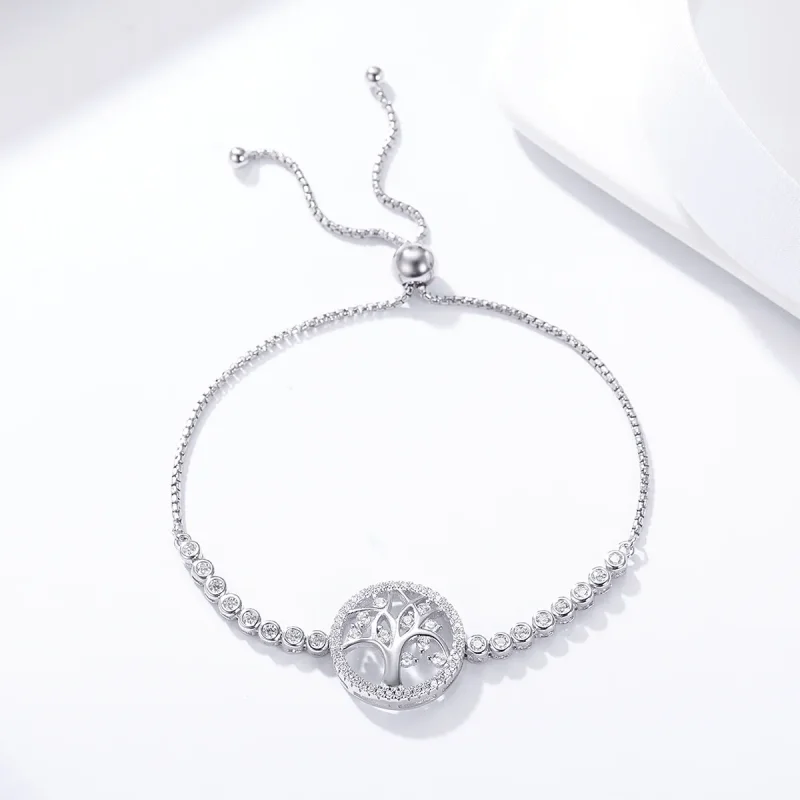 (slika za) Pandora Style Silver Bright Tree of Life zapestnica - SCB035 - Ogled 5
