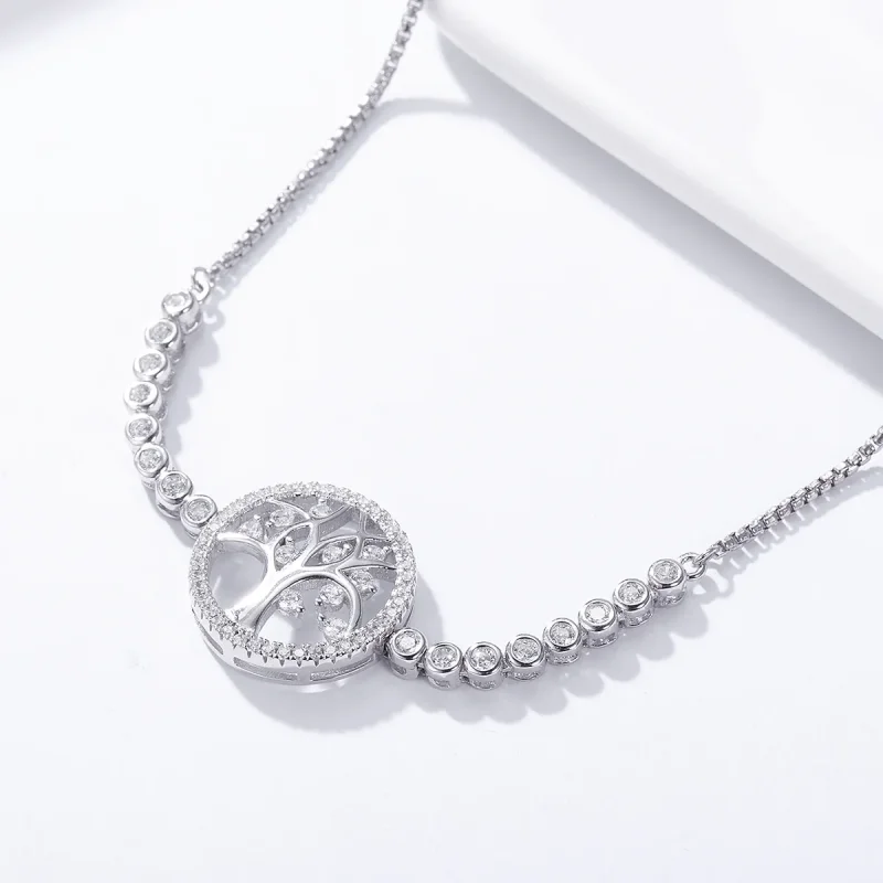 (slika za) Pandora Style Silver Bright Tree of Life zapestnica - SCB035 - Ogled 6