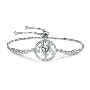 (slika za) Pandora Style Silver Bright Tree of Life zapestnica - SCB035
