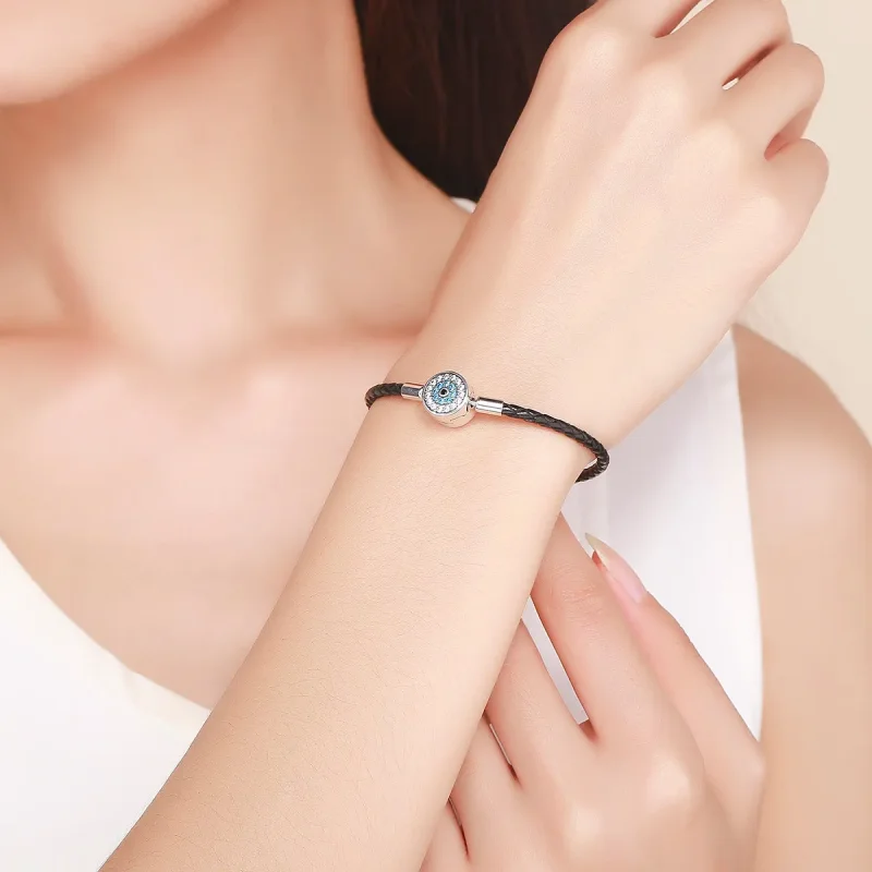 (slika za) Usnjena čarobna skrivnostna zapestnica Pandora Style - SCB113 - Ogled 5