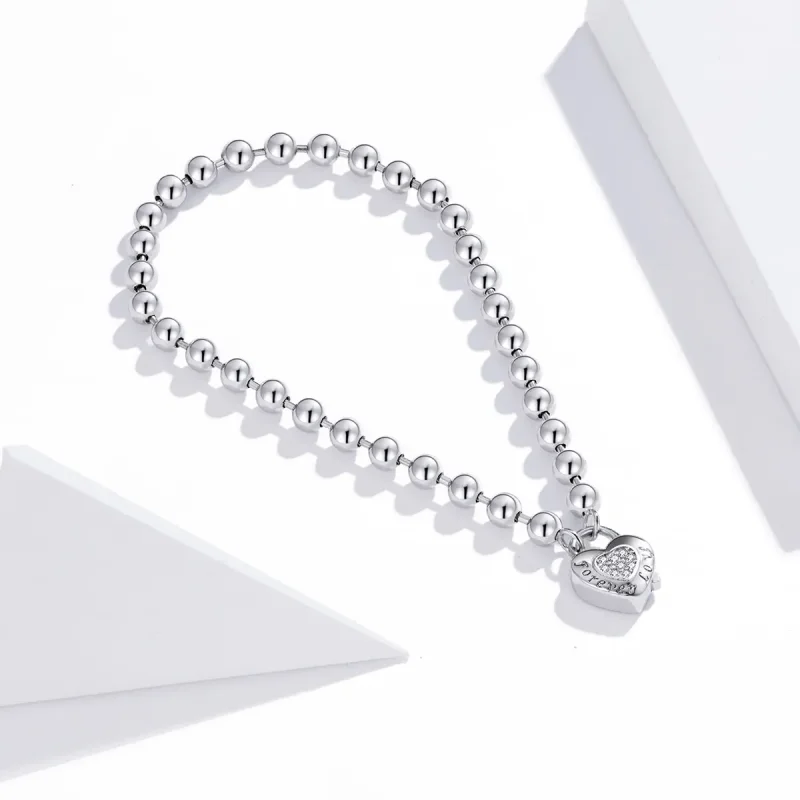 (slika za) Zapestnica Pandora Style Silver Bead Chain - SCB203 - Ogled 2