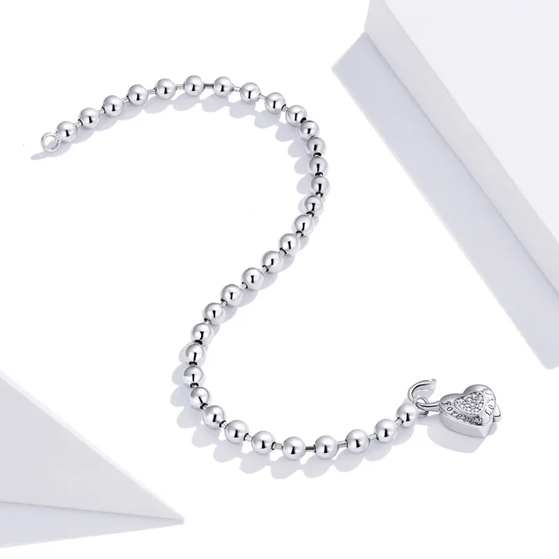 (slika za) Zapestnica Pandora Style Silver Bead Chain - SCB203 - Ogled 4
