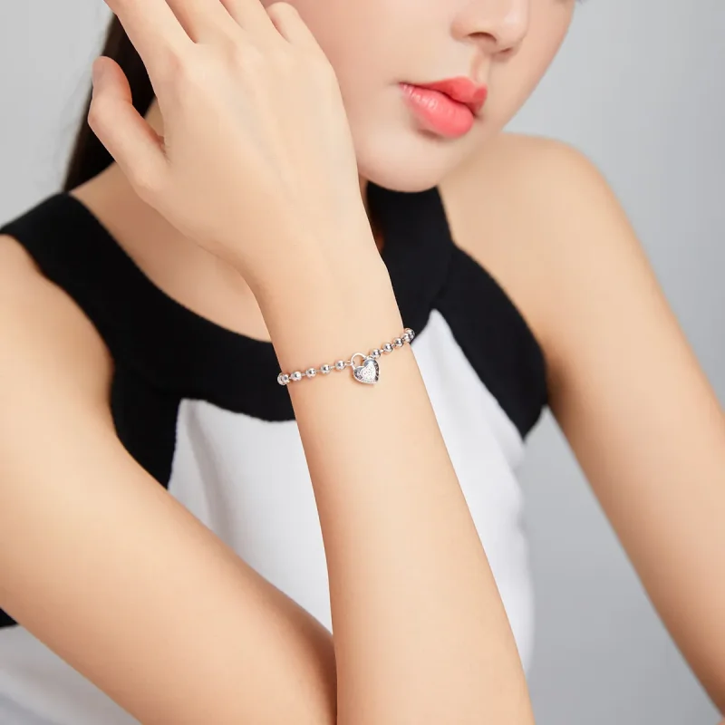 (slika za) Zapestnica Pandora Style Silver Bead Chain - SCB203 - Ogled 6