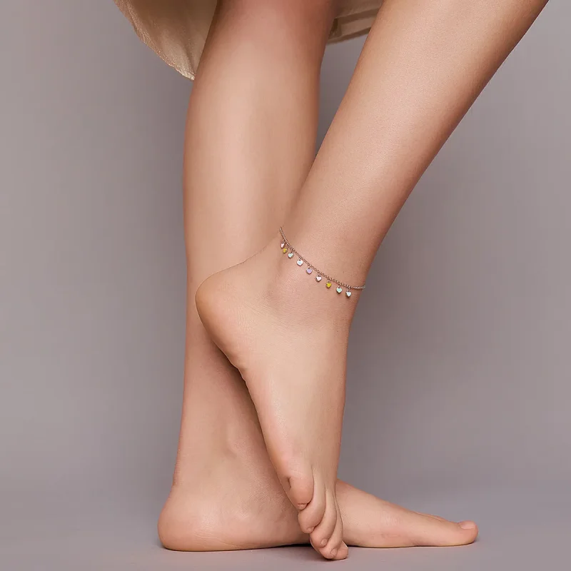 (slika za) Zapestnica Pandora Style Silver Rainbow Love - SCT020 - Ogled 5