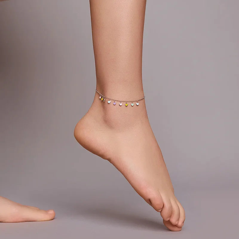 (slika za) Zapestnica Pandora Style Silver Rainbow Love - SCT020 - Ogled 6