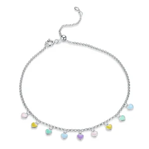 (slika za) Zapestnica Pandora Style Silver Rainbow Love - SCT020
