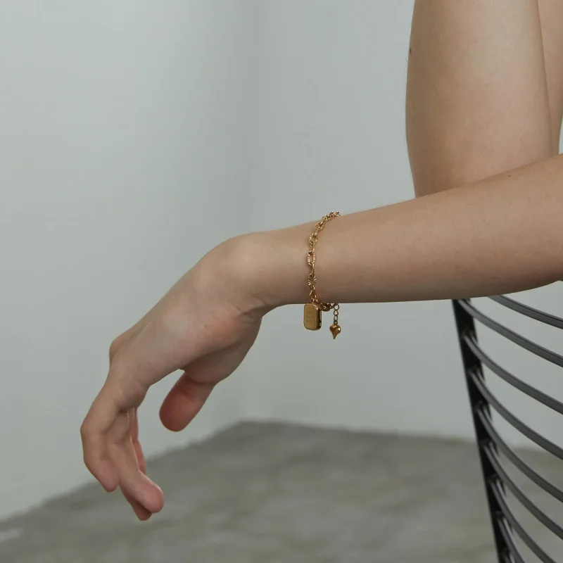 (slika za) Zapestnica Pandora Style Zdravje, Sreča, Zaklad - BSB070 - Ogled 6