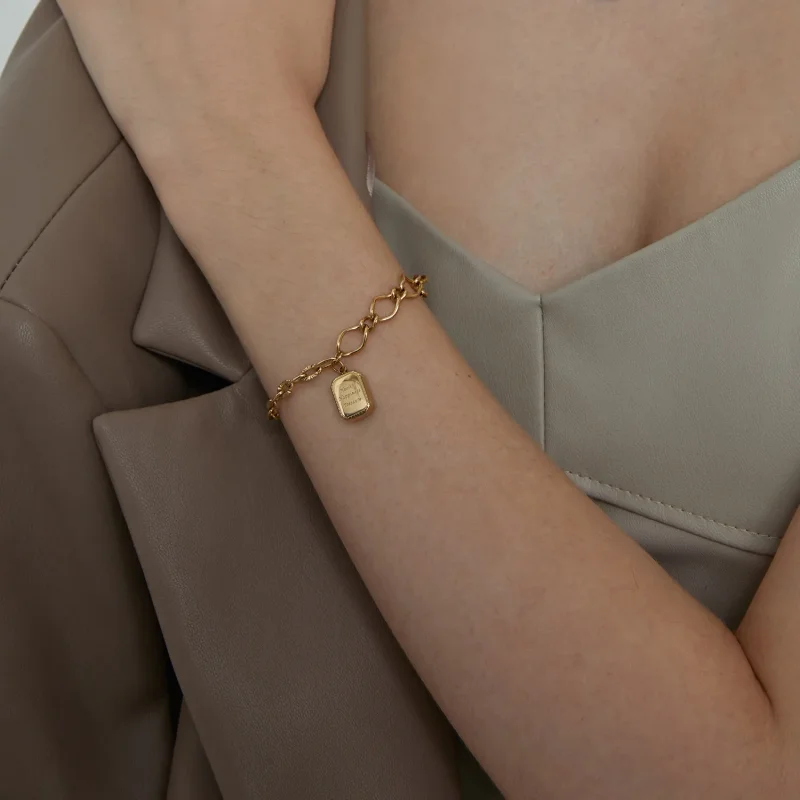 (slika za) Zapestnica Pandora Style Zdravje, Sreča, Zaklad - BSB070 - Ogled 7