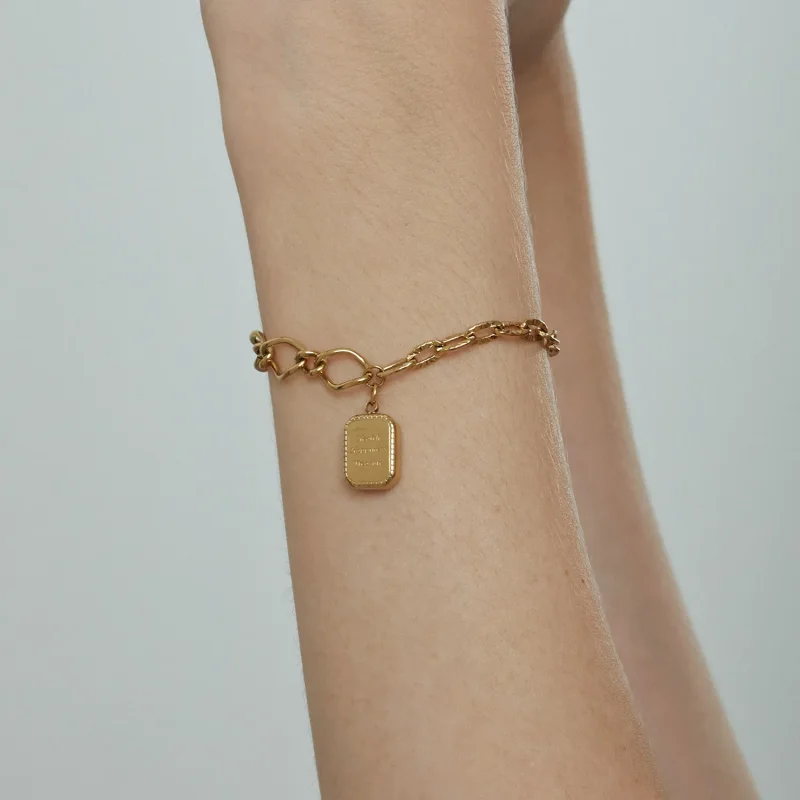 (slika za) Zapestnica Pandora Style Zdravje, Sreča, Zaklad - BSB070 - Ogled 9