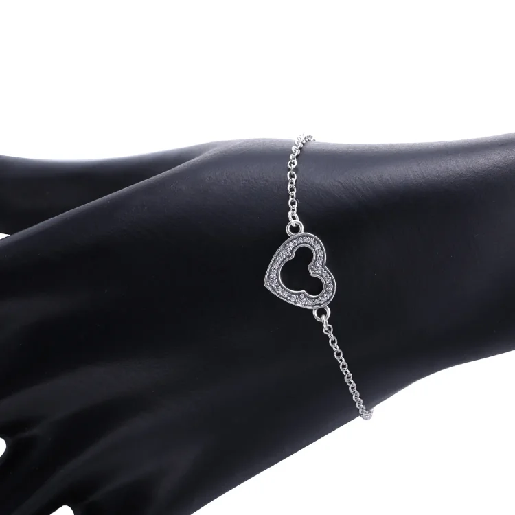 PANDORA Disney, zapestnica Mickey Silhuette, prozorna CZ - 590512CZ