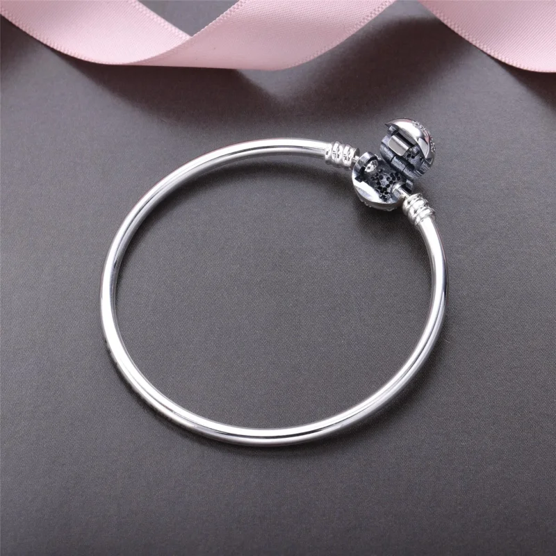 (slika za) PANDORA edinstvena srebrna zapestnica Snowflake Moments - 590740CZ - Ogled 3