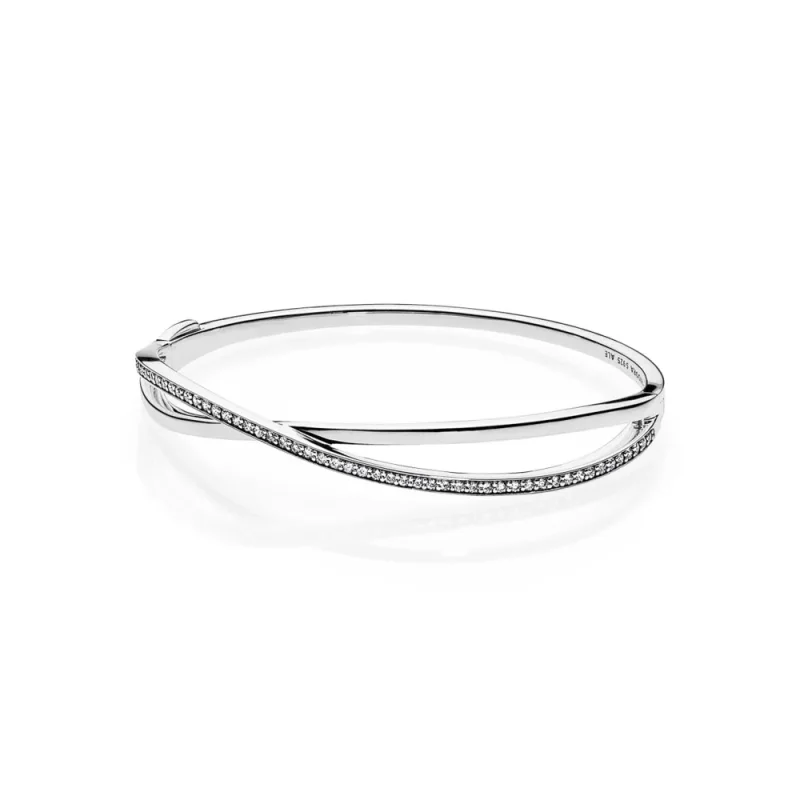 (slika za) PANDORA Entwined, Clear CZ Bangle - PE00038-1 - Slika izdelka