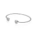 PANDORA Signature Odprta srebrna zapestnica - 590528CZ