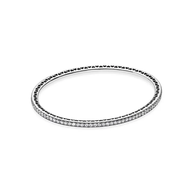 PANDORA Utripajoča za vedno s prozorno zapestnico CZ - 590511CZ