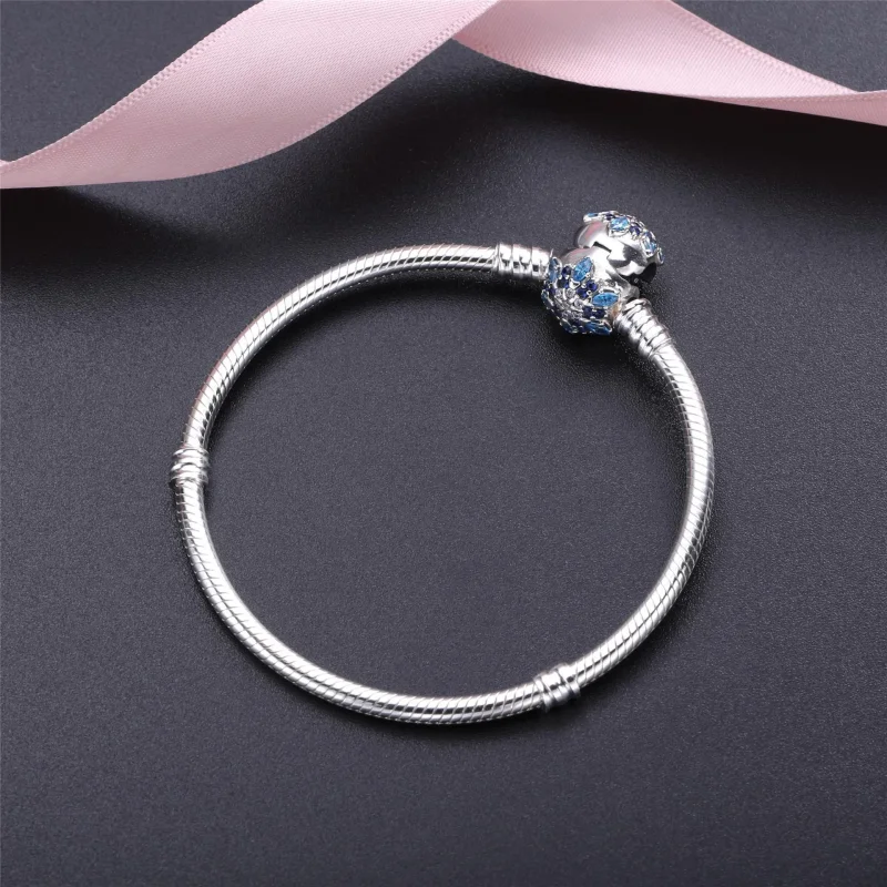 (slika za) PANDORA Zapestnica iz srebra šterling z zaponko v obliki snežinke - PE00029-1 - Ogled 3