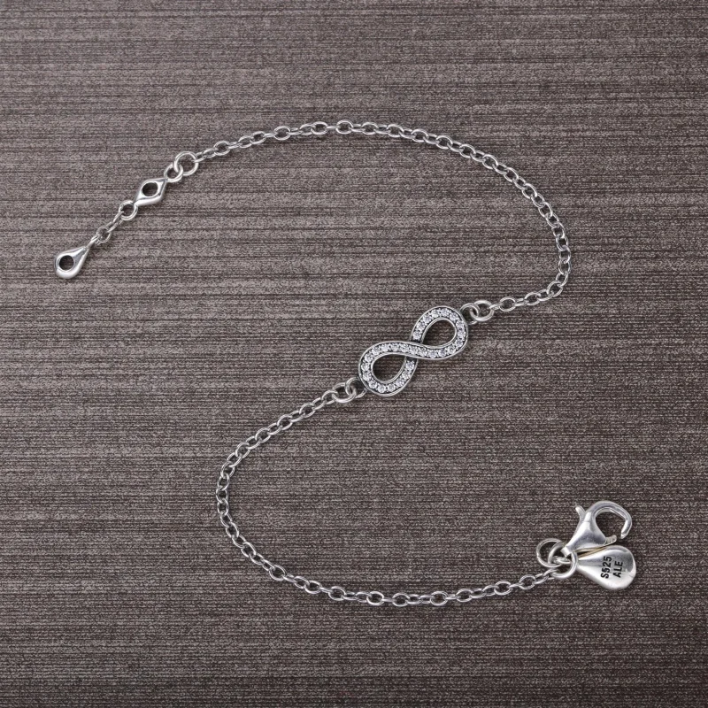 (slika za) PANDORA zapestnica s simbolom neskončnosti, prozorna CZ - 590509CZ - Ogled 2