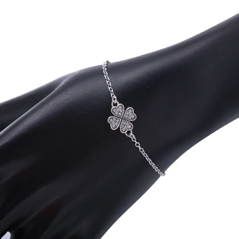 (slika za) Zapestnica PANDORA Simbol sreče v ljubezni, prozorna CZ - 590506CZ - Ogled 3