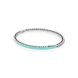 Zapestnica zapestnica Radiant Hearts of PANDORA, Bright Mint Enamel & Clear CZ - 590537en105