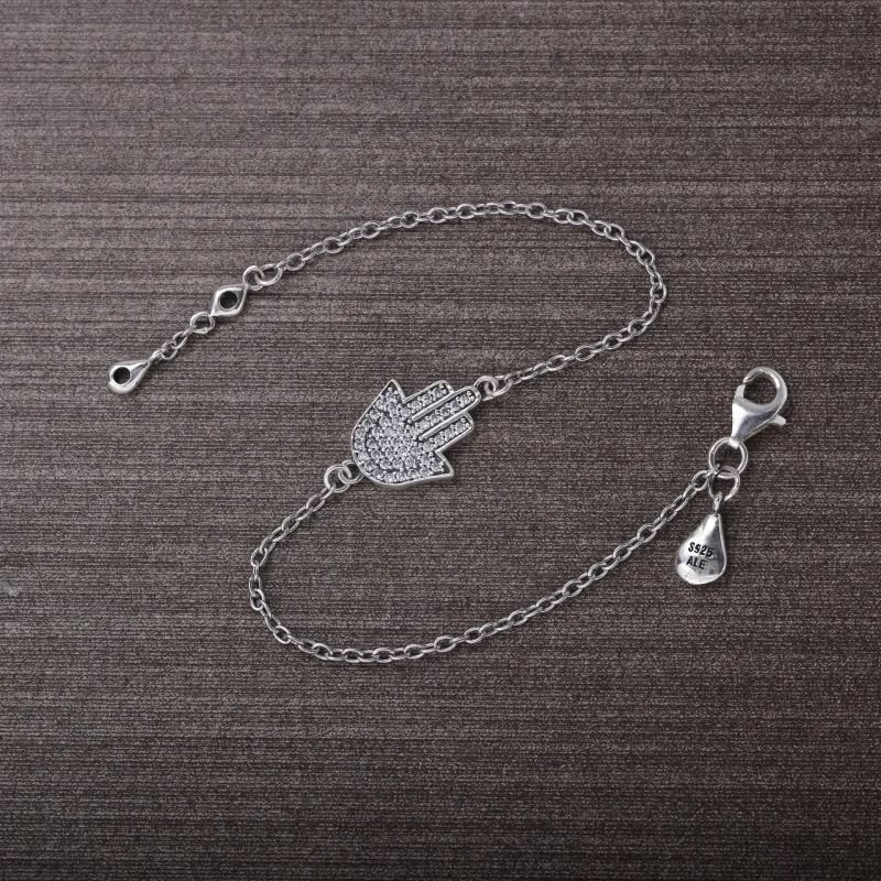 (slika za) Zapestnica s simbolom zaščite PANDORA, prozorna CZ - 590505CZ - Ogled 2