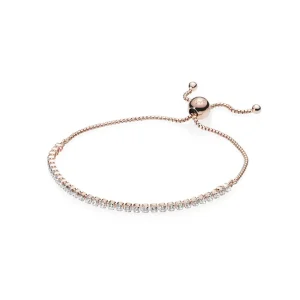 (slika za) Zapestnica z bleščečimi prameni, PANDORA Rose™ & Clear CZ - 580524CZ