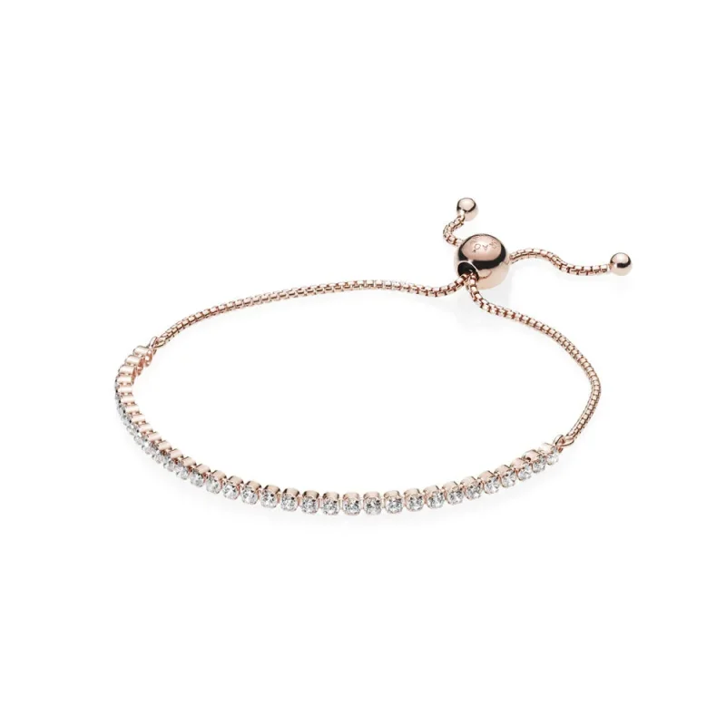 (slika za) Zapestnica z bleščečimi prameni, PANDORA Rose™ & Clear CZ - 580524CZ - Slika izdelka
