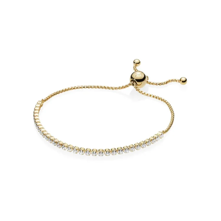 Zapestnica z bleščečimi prameni, PANDORA Shine™ & Clear CZ - 560524CZ