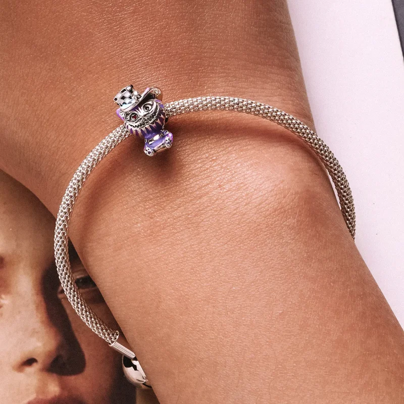 (slika za) Čarobni mačji obesek v slogu Pandora - SCC2242 - Ogled 6