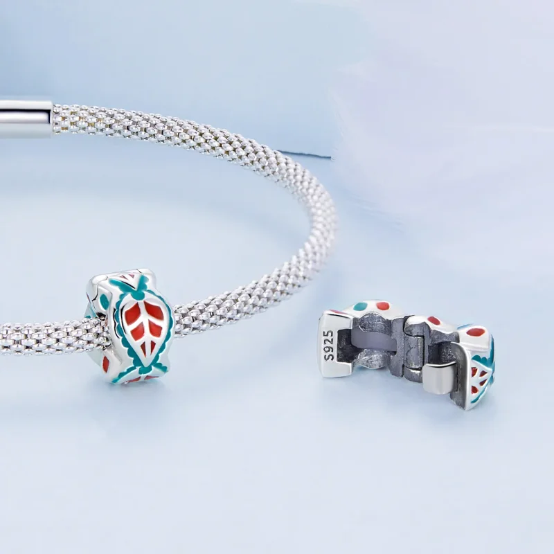 (slika za) Eksotični obesek z zaponkami v stilu Pandora - BSC631 - Ogled 5