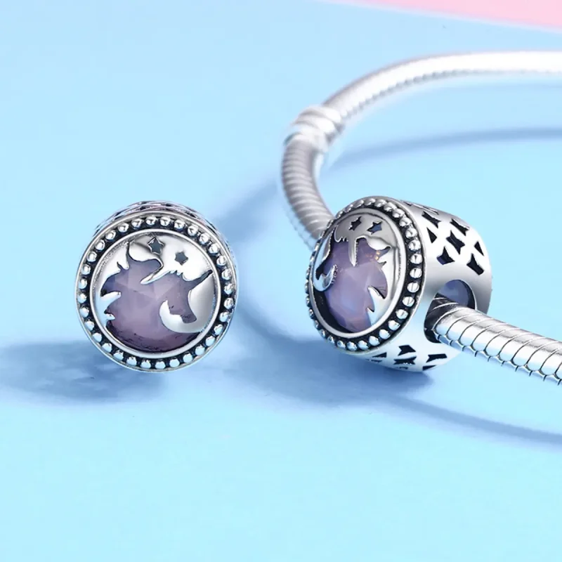 (slika za) Fantasy Unicorn Obesek Pandora Style - SCC377 - Ogled 5