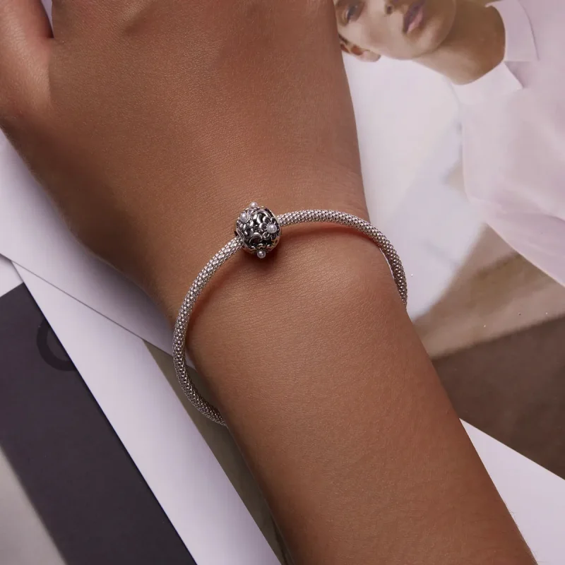 (slika za) Klasični obesek z rožami v slogu Pandora - SCC2182 - Ogled 5