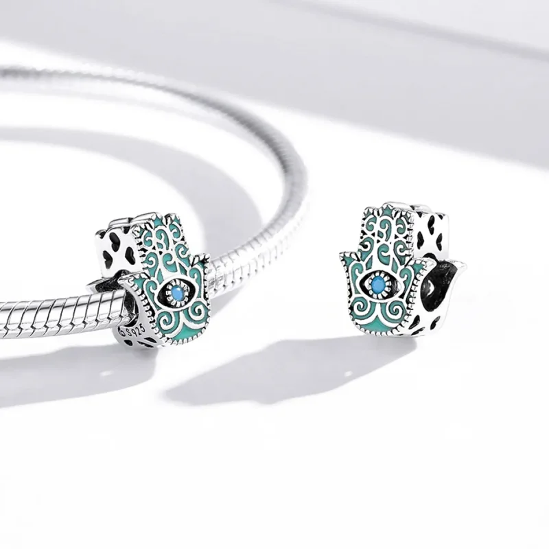 (slika za) Obesek Eye of Fatima Style Pandora - BSC510 - Ogled 3