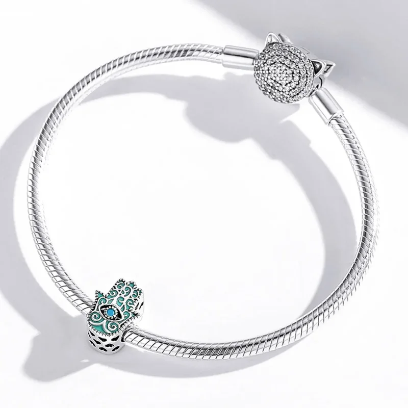 (slika za) Obesek Eye of Fatima Style Pandora - BSC510 - Ogled 4