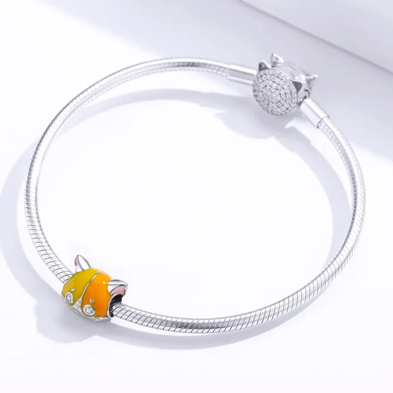 (slika za) Obesek Garfield v stilu Pandora - BSC189 - Ogled 3