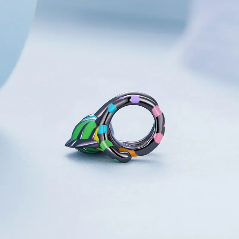 (slika za) Obesek kameleon v stilu Pandora - BSC694 - Ogled 3